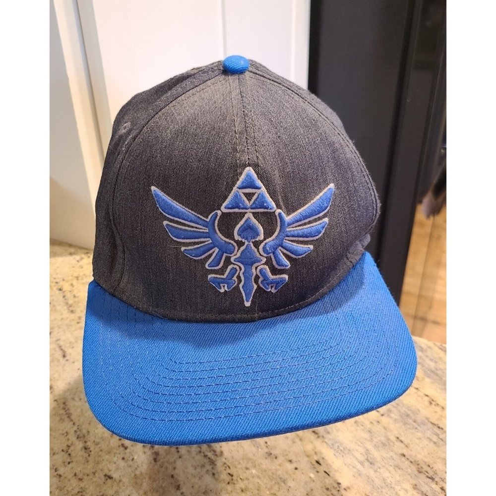 The Legend of Zelda Skyward Sword Snapback Hat Nintendo 2014 Teal Blue Gaming
